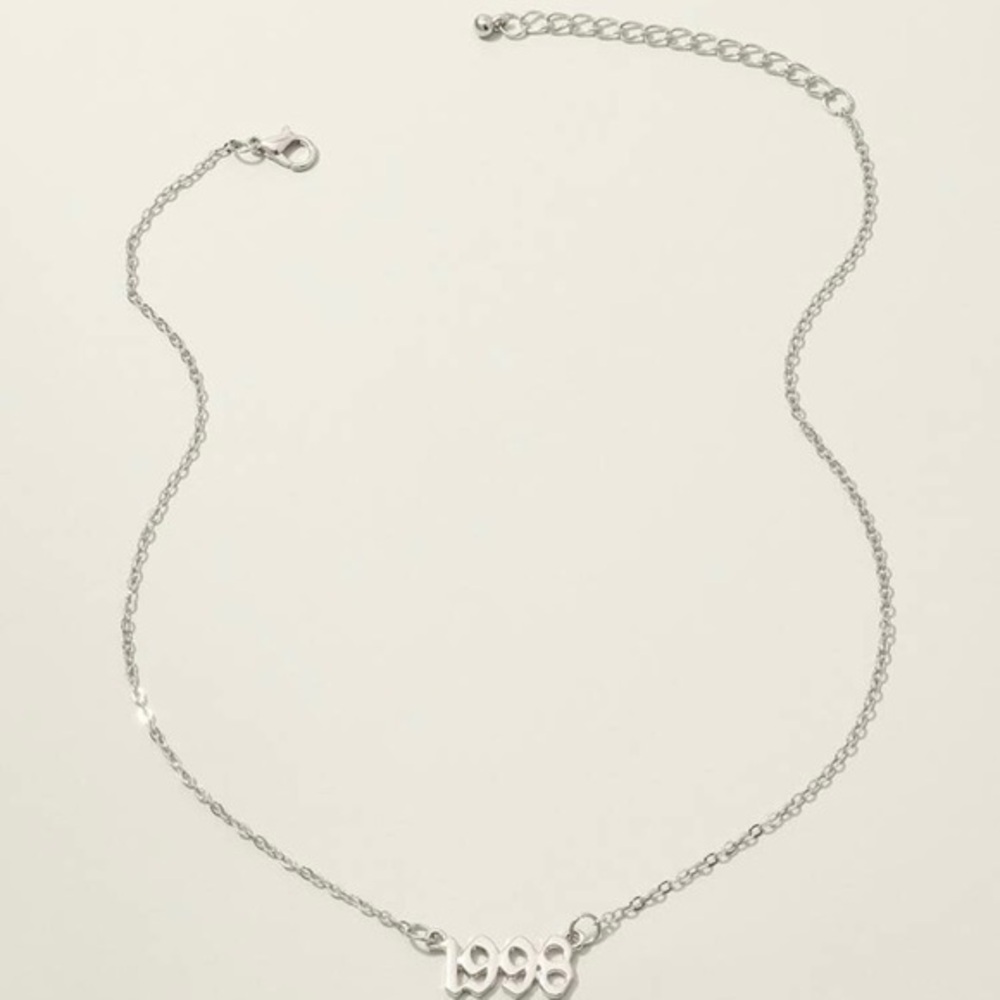 3/$30 🤍 Established “1998” Necklace